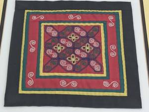 lot 429 image: Framed Embroidered Textile