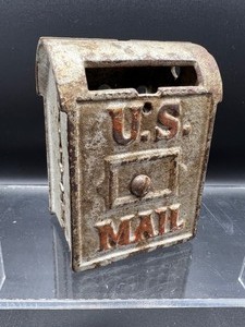 lot 208 image: Cast Iron U.S. Mail Banks