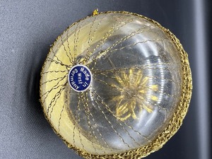 lot 236 image: Vintage Wire and Ribbon Wrapped Ornaments German Austria