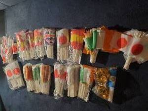 lot 1808 image: Lot of (20) Nation Table Flag Sets