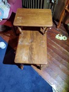 lot 1832 image: 23 Wood Night Stand 2-tier