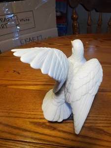 lot 1964 image: Sadek White Dove theme by Andrea Ceramic Table Dcor