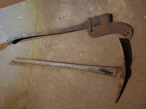 lot 1815 image: Lot of (2) Vintage Hand Tools - Hatchet, Pick Axe