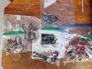 lot 1986 image: Lot of  Jewelry - Earrings, Bracelets, Necklaces, Wrist Watch, Misc. Jewelry
