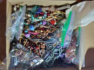 lot 1988 image: Lot of  Jewelry - Earrings, Bracelets, Necklaces, Wrist Watch, Misc. Jewelry