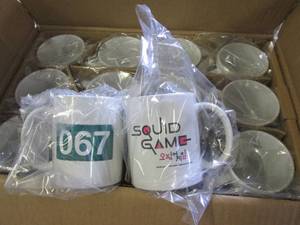 case of 36 squid game 11oz mugs...
