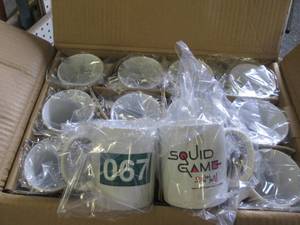 case of 36 squid game 11oz mugs...