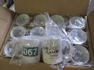 case of 36 squid game 11oz mugs...