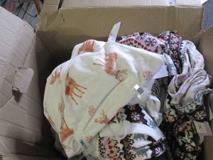 box of christmas pants for women ov...