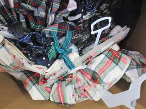 box of new clothes overstocks...