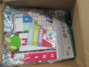 big box of bulliten board kits new ...
