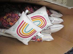 big box of new overstock pillows...