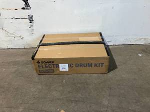 lot 15 image: Donner DED-100 Eight Piece Electronic Drum Set for beginners