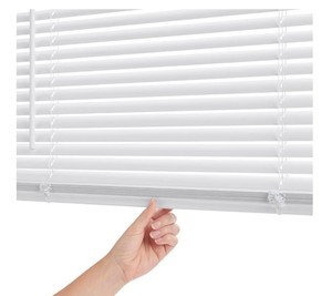 lot 50 image: Pallet of Pre-Cut White Cordless Room Darkening 1 in. Aluminum Slat Blinds 52 in. W x 64 in. L (30 Total)