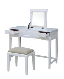lot 54 image: International Concepts 2-Piece Pure White Lift Top Vanity Set