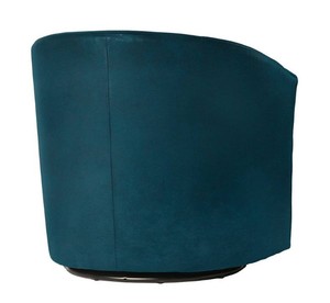 lot 84 image: Elizabeth Swivel Chair in Ocean Blue