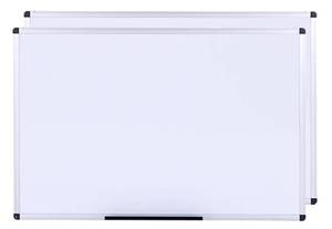 lot 90 image: VIZ-PRO Pack of Two 72 in. x 48 in. Magnetic Dry Erase Board with Aluminum Frame