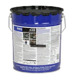 lot 91 image: Pallet of Henry 4.75 Gallon 201 Fibered Black Asphalt Roof Coating