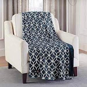 lot 18 image: Brookstone Heated Throw 50 in. x 60 in.