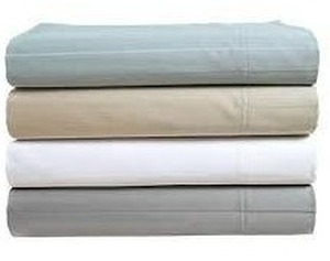 lot 34 image: Hotel Signature 400 Thread Count Supima Cotton 6-piece Sheet Set, Alloy Gray  Queen