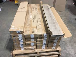 CALI Vinyl Pro with Mute Step Aged Hickory 6-12-mm T x 7-in W x 48-in L Waterproof Interlocking Luxury Vinyl Plank Flooring (24.03-sq ftcase)  24 boxes, Customer return, Review all pictures
