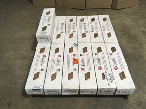 Daltile Baker Wood 6 in. x 24 in. Walnut Glazed Porcelain Floor and Wall Tile (14.55 sq. ft.Case) 12 cases, Open Box, Review all pictures