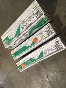 HDX  Clear 6 mil. Plastic Sheeting, Lot of 3, Customer Returns
