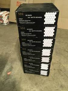 MSI Domino White Hexagon 2 in. x 2 in. Matte Porcelain Patterned Look Floor and Wall Tile (12.96 sq. ft.Case) 7 Cases, Review all pictures