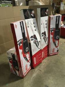 Assorted  15 Amp Corded Electric Chainsaw, Customer returns  Review all pictures Lot of 4