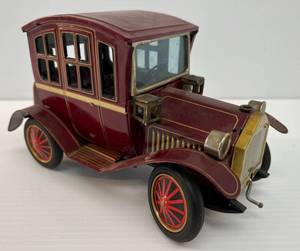 Vintage 1950s Rosko BO Grand - Pa Car #1440 Tin Litho Battery Operated Made In Japan (Untested)