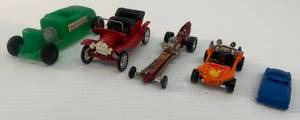 Group Of Misc. Antique Toy Cars Including Corgi Commuter Dragster And More