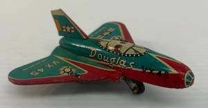 Vintage 1940s Douglas Sky Ray VX 45 Tin Litho Plane