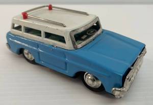 Vintage Friction Drive Tin Litho Toy Car (Works)