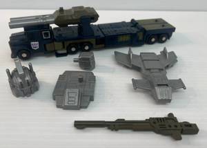 1980s Gi Transformers Combaticons (Onslaught Bruticus) Action Figure And Parts (Missing Some Pieces)