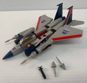 1980s Gi Transformers Starscream Decepticon (Missing One Tail Piece)
