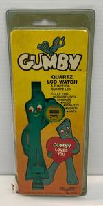 1985 Gumby Quartz Lcd Watch NIB