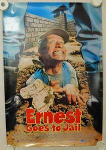 1990 Ernest Goes to Jail Double Sided Original Movie Theater Poster