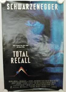 1990 Total Recall Single Side Original Movie Theater Poster