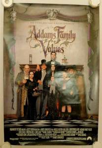 1993 Addams Family Values Double Sided Original Movie Theater Poster