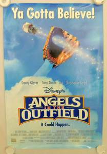 1994 Disneys Angels in the Outfield Double Sided Original Advance Theater Poster