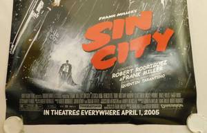 2005 Sin City Double Sided Original Advance Movie Theater Poster