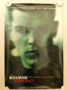 2004 The Bourne Supremacy Double Sided Original Advance Unrated Movie Theater Poster