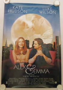 2003 Alex & Emma Double Sided Original Movie Theater Poster