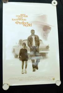 1993 A Perfect World Double Sided Original Movie Theater Poster