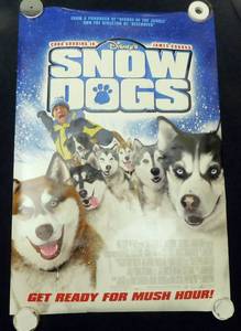 2002 Disneys Snow Dogs Double Sided Original Movie Theater Poster