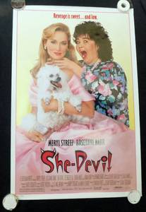 1987 She-Devil Double Sided Original Movie Theater Poster