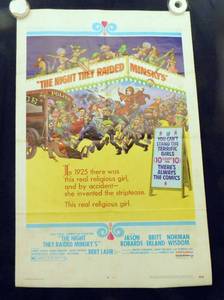 1968 The Night They Raided Minskys Single Side Original Movie Theater Poster