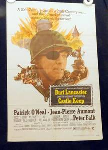 1969 Castle Keep Single Side Original Movie Theater Poster