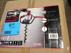 Xtreme Electric Post Hole Digger customer Return Review Pictures
