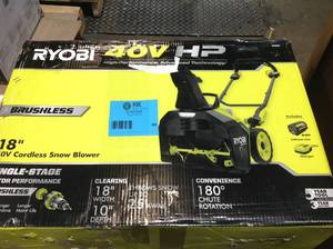 Ryobi 18 Cordless Snow Blower Customer return review pictures